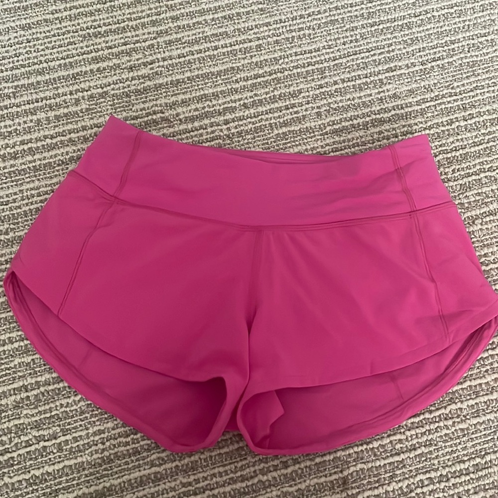 Sonic Pink speed up shorts 2.5 in worn once
